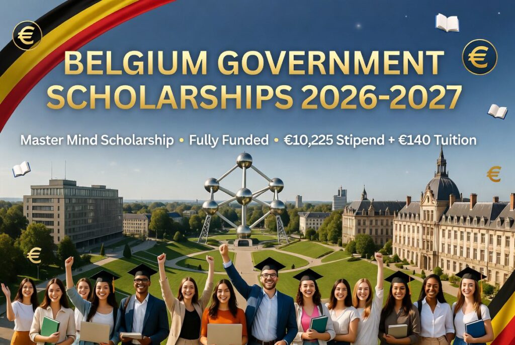 Belgium Government Scholarships 2026 2027 Fully Funded Master Mind Scholarship For International Students Apply Now 1024x687 2