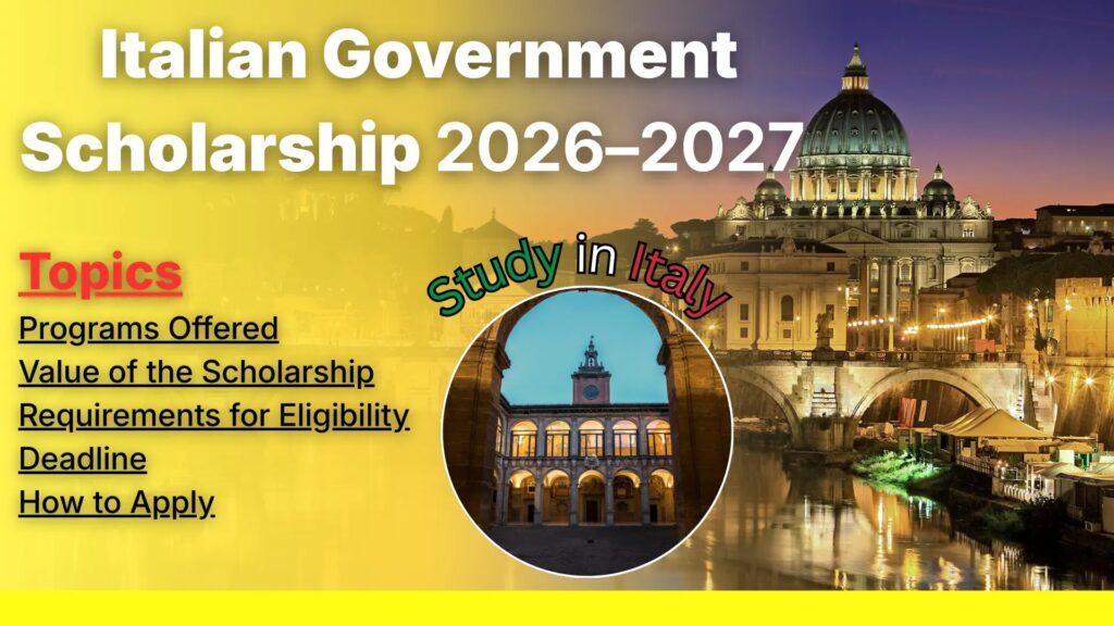 Italian Government Scholarship 2026 2027 1 1024x576 2
