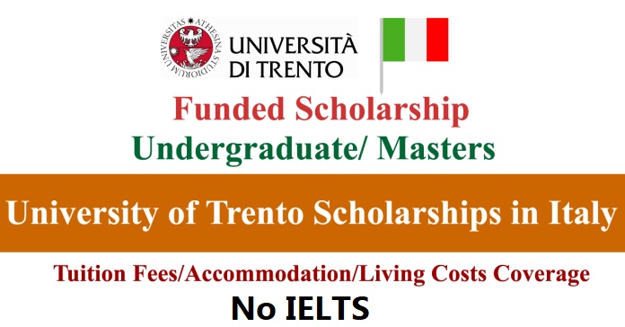 University Of Trento Scholarships 2026 In Italy Funded